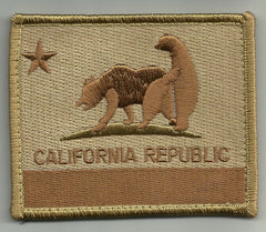 CALIFORNIA REPUBLIC "BAD BEARS" VELCRO PATCH - DESERT