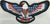 AMERICAN FLAG DECORATED EAGLE BACK PATCH