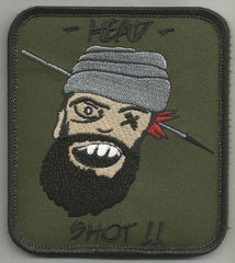 HEAD SHOT!! HOOK Backing Patch - FOREST
