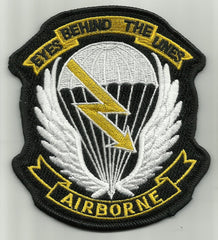 AIRBORNE EYES BEHIND THE LINES MILITARY PATCH