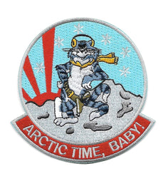 VF-111 ARCTIC TIME, BABY! Tomcat Navy Military Patch