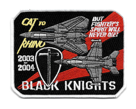VF-154 Black Knights CAT to RHINO 2003 - 2004 Military Patch