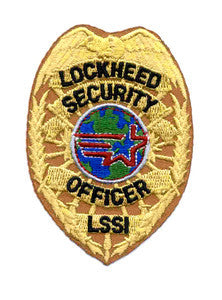 LOCKHEED SECURITY OFFICER LSSI BADGE NASA MILITARY PATCH
