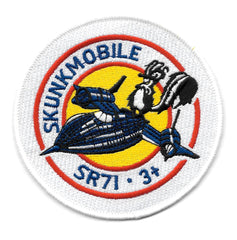USAF LOCKHEED MARTIN SKUNK WORKS SKUNKMOBILE SR 71 3+ MILITARY PATCH