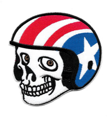 Easy Rider Biker Skull with Helmet Vintage Patch