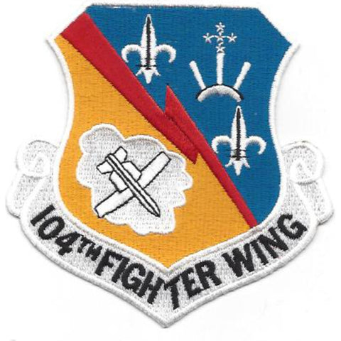 104th Fighter Wing USAF Military Patch