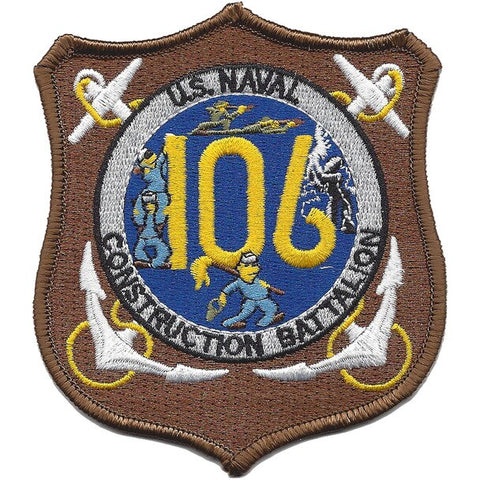 106th Naval Mobile Construction Battalion NMCB Patch