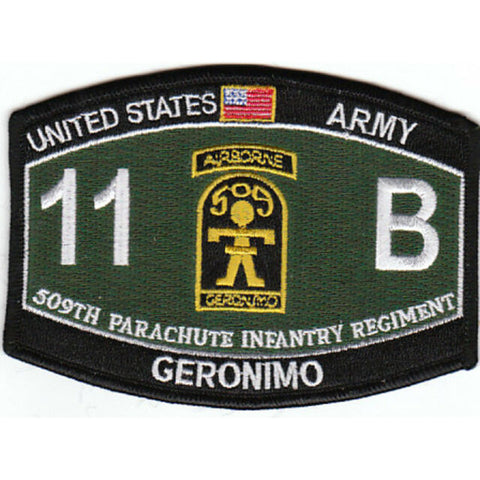 509th Parachute Infantry Regiment 11B Airborne Geronimo ARMY Patch