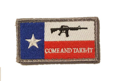 Come and Take It Texas Flag Rifle Hook & Loop Patch