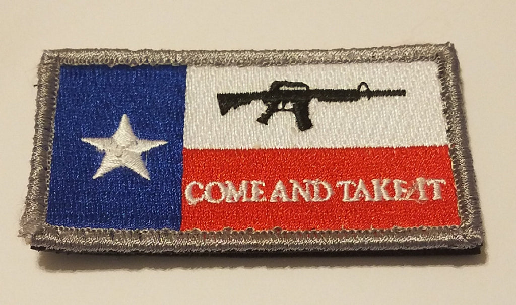 Come And Take It AR15 MK12 LPVO Rifle Texas Flag - Come And Take It -  Tapestry