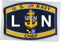 United States Navy Deck Rating Chief Legalman Military Patch LNC