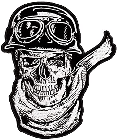 Rider Death Skull Biker Patch