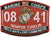 0841 Field Artillery Cannoneer USMC MOS Military Patch SEMPER FIDELIS