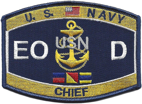 Navy Chief EOD Rating Military Patch EODC