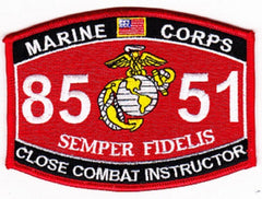 8551 USMC "CLOSE COMBAT INSTRUCTOR" MOS MILITARY PATCH