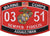 0351 ASSAULTMAN USMC MOS Military Patch SEMPER FIDELIS