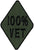 100 Percent VET Diamond Patch - Green