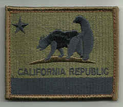 CALIFORNIA REPUBLIC "BAD BEARS" HOOK BACKING PATCH - FOREST