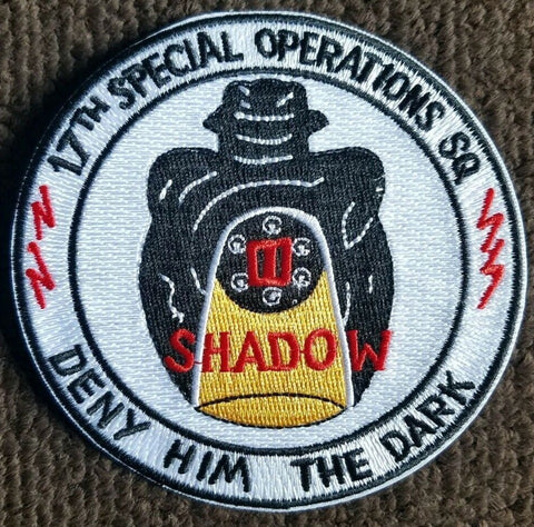17th Special Operations Squadron SHADOW DENY HIM THE DARK USAF Patch - Color