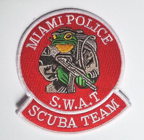 Miami Police SWAT Scuba Team Frog Man Patch