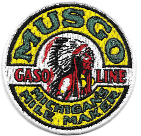 MUSGO Gasoline Vintage Style Patch