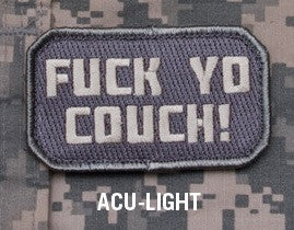 F&@! Yo Couch! Hook Backing Patch - ACU Light