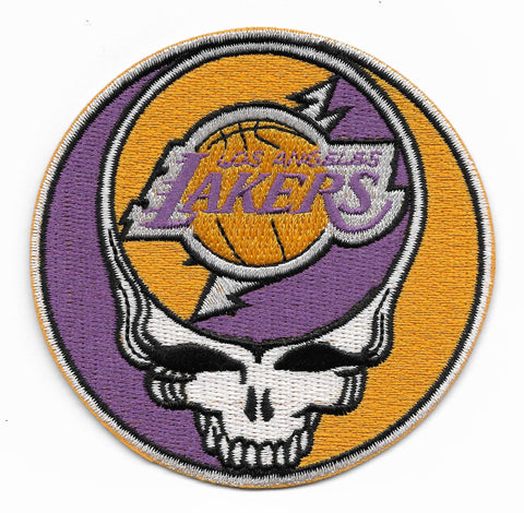 Steal Your Face Lakers Dead Head Skull Patch