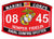 0845 NAVAL GUNFIRE SPOTTER USMC MOS MILITARY PATCH