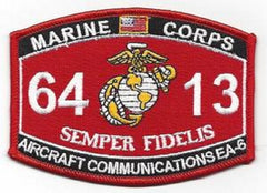 6413 USMC "AIRCRAFT COMMUNICATIONS EA-6" MOS MILITARY PATCH