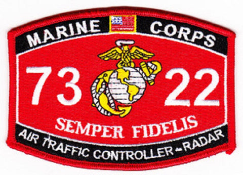 7322 USMC "AIR TRAFFIC CONTROLLER - RADAR" MOS MILITARY PATCH