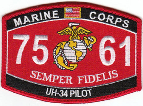 7561 USMC "UH-34 PILOT" MOS MILITARY PATCH