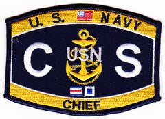 United States NAVY Deck Rating Chief Culinary Specialist Military Patch CS
