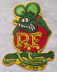 LARGE Officially Licensed ED "BIG DADDY" ROTH Rat Fink Back Patch RED & GREEN