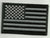 REFLECTIVE USA AMERICAN FLAG BLACK MILITARY/BIKER PATCH