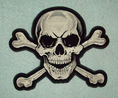 SKULL AND CROSSBONES BACK PATCH