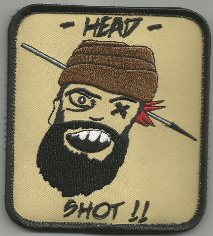 HEAD SHOT!! HOOK Backing PATCH - DESERT