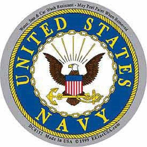 UNITED STATES NAVY LOGO STICKER