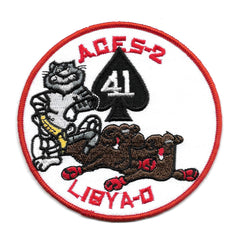 VF-41 ACES-2 LIBYA-0 Navy Tomcat Military Patch