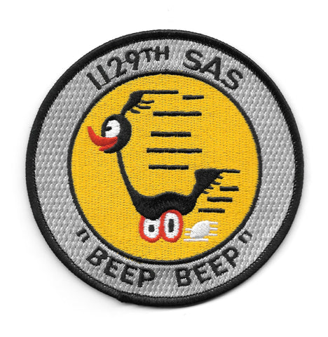 1129th Special Activities Squadron SAS CIA GROOM LAKE USAF Patch - "BEEP BEEP"