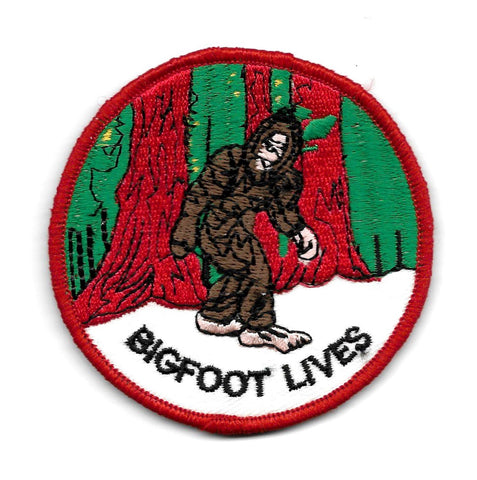 BIGFOOT LIVES Embroidered Sew On Patch