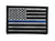 Thin Blue Line USA Flag Iron-On Patch