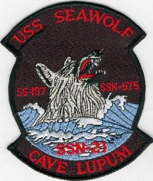 SSN-21 USS Sea Wolf Attack Submarine Insignia Military Patch US Navy
