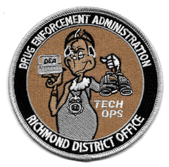 Drug Enforcement Administration DEA Richmond District Office Collectors Patch