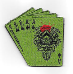 Dead Man's Hand Hook & Loop Patch - Green