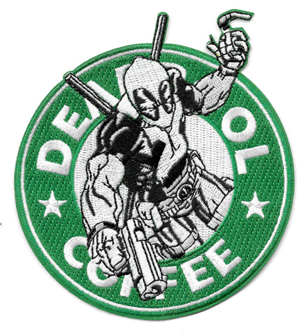 Deadpool Coffee Morale Tactical Patch (Hook & Loop or Iron On)