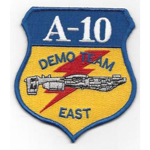 A-10 Thunderbolt II Demo Team East USAF Military Patch - United States Air Force