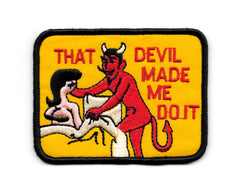 That Devil Made Me Do It Vintage Patch