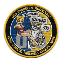 CVN-71 USS Theodore Roosevelt 05-06 TOMCAT FAREWELL CRUISE Double D's Military Patch