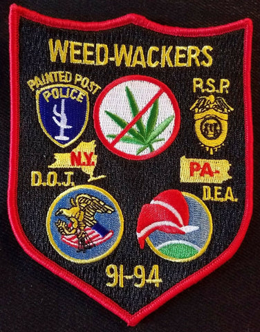 DRUG ENFORCEMENT ADMINISTRATION DEA DOJ PSP WEED-WACKERS POLICE PATCH