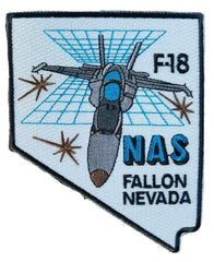 NAS Fallon F-18 Naval Air Station Fallon Nevada Military Patch